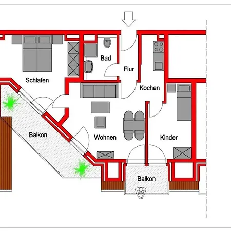 Apartmán Strandvilla Marina 18 Wangerooge